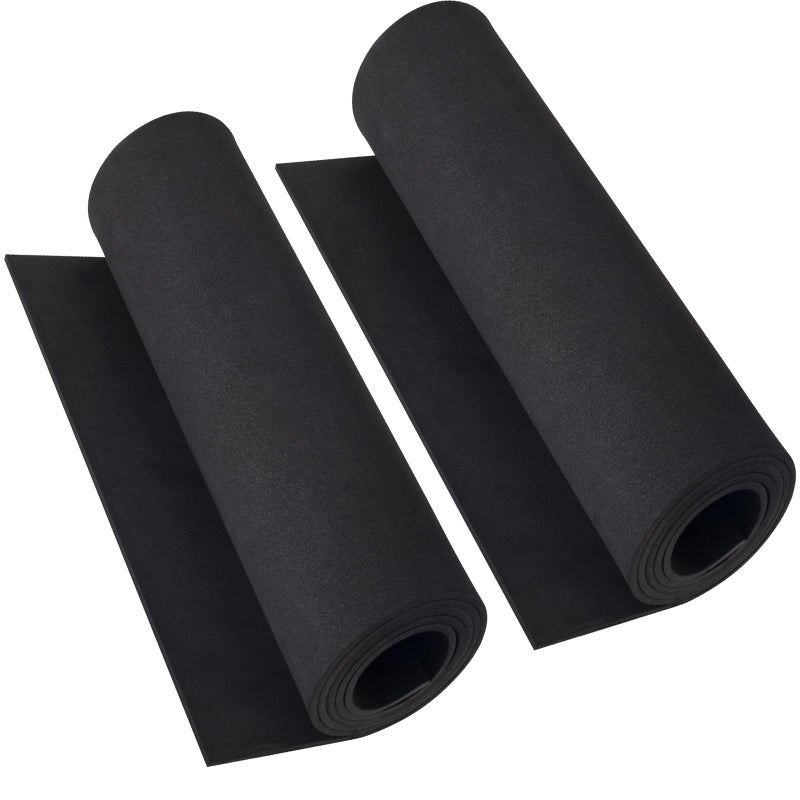 MEARCOOH 2-Pack Black Eva Foam Cosplay Sheets roll, Premium eva Craft Foam 4mm Thick, 13.9"" x 59"", High Density 86kg/m3 for Cosplay Costume, Crafts, DIY Projects by MEARCOOH - Image 1